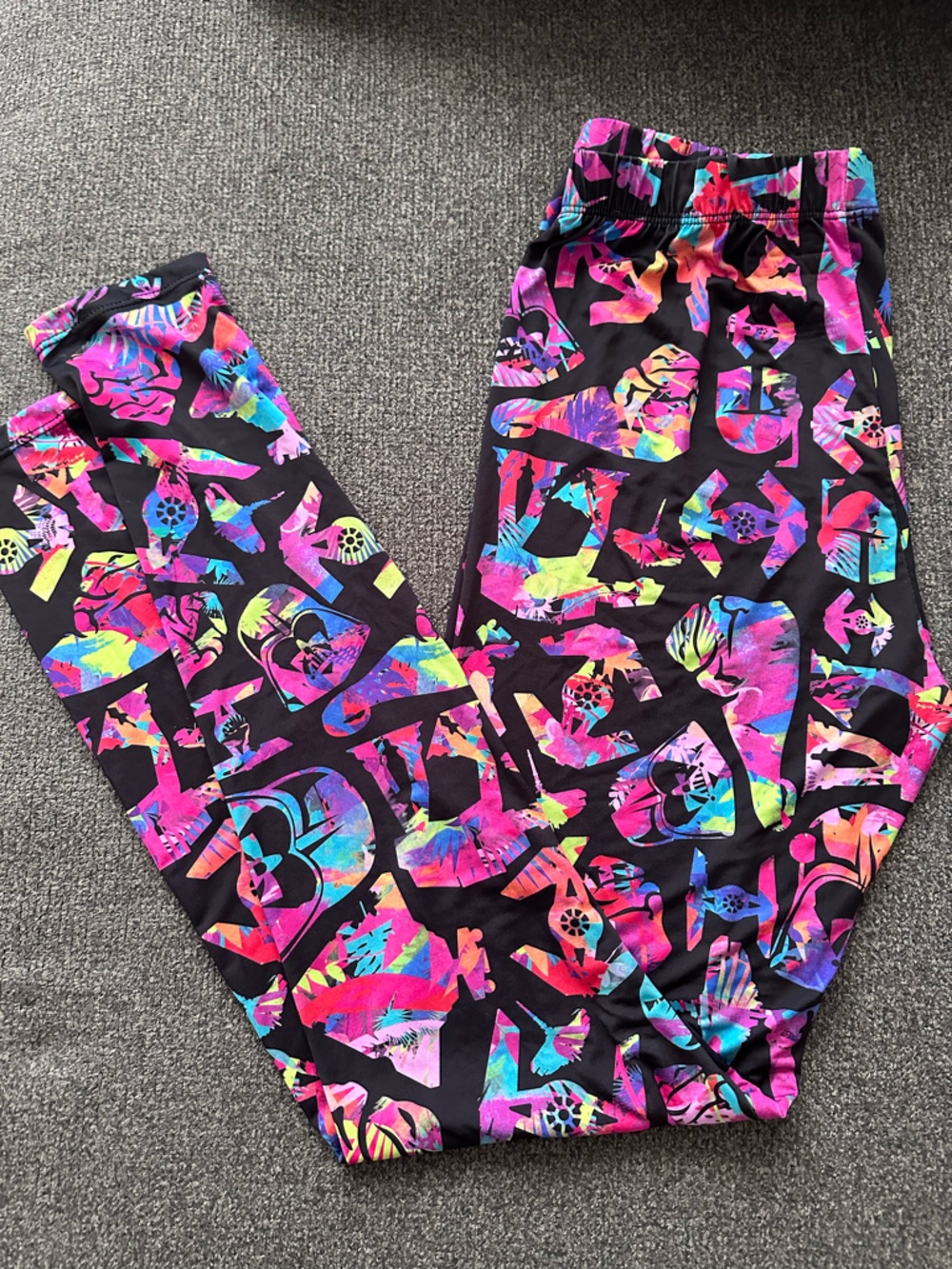 Her Universe Star Wars Women’s Large Colorful Galaxy Print leggings - Multicolor